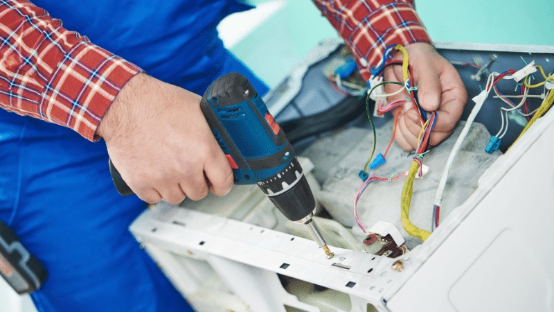 Gördes Panasonic Panasonic çamaşır makinesi kart tamiri – Su almama arızası orijinal parça ile giderildi. - Teknik servis örneği
