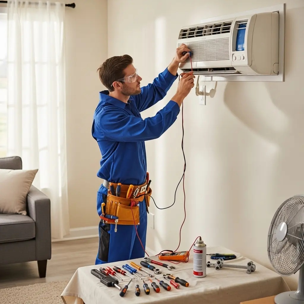 Gördes Panasonic Panasonic klima gaz dolumu ve bakım – Enerji verimliliği artırıldı. - Teknik servis örneği